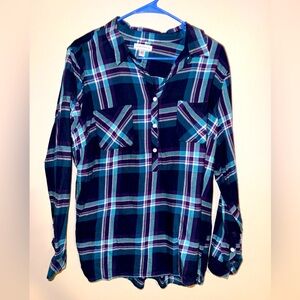 Croft and barrow plaid button down sz XXL